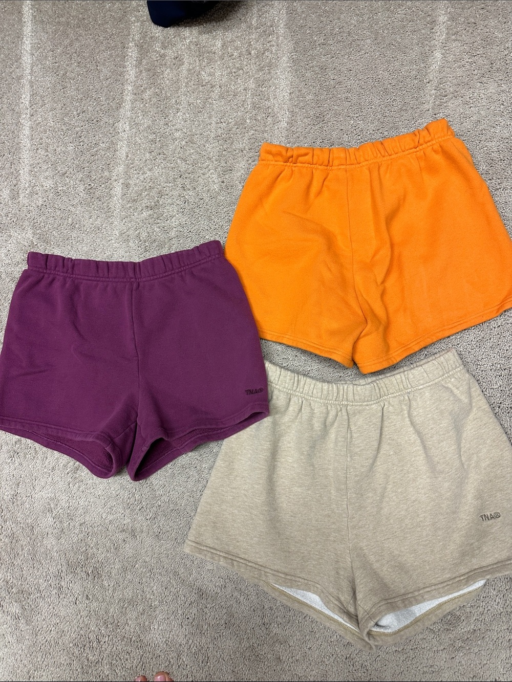 Aritzia Women’s Athletic Shorts — Purple, Orange, Tan